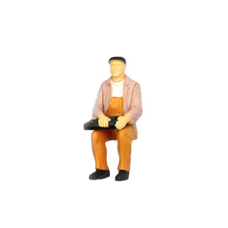 Cross-border simulation color doll model sand table little man handmade DIY doll decoration sitting posture little man factory wholesale