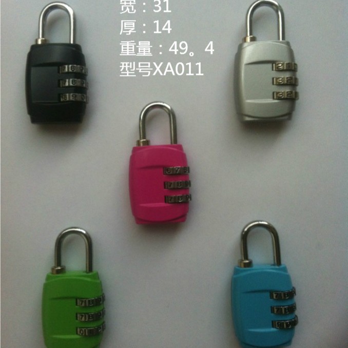 Password padlock protection digital password XA011 suitcase factory direct precision luggage lock