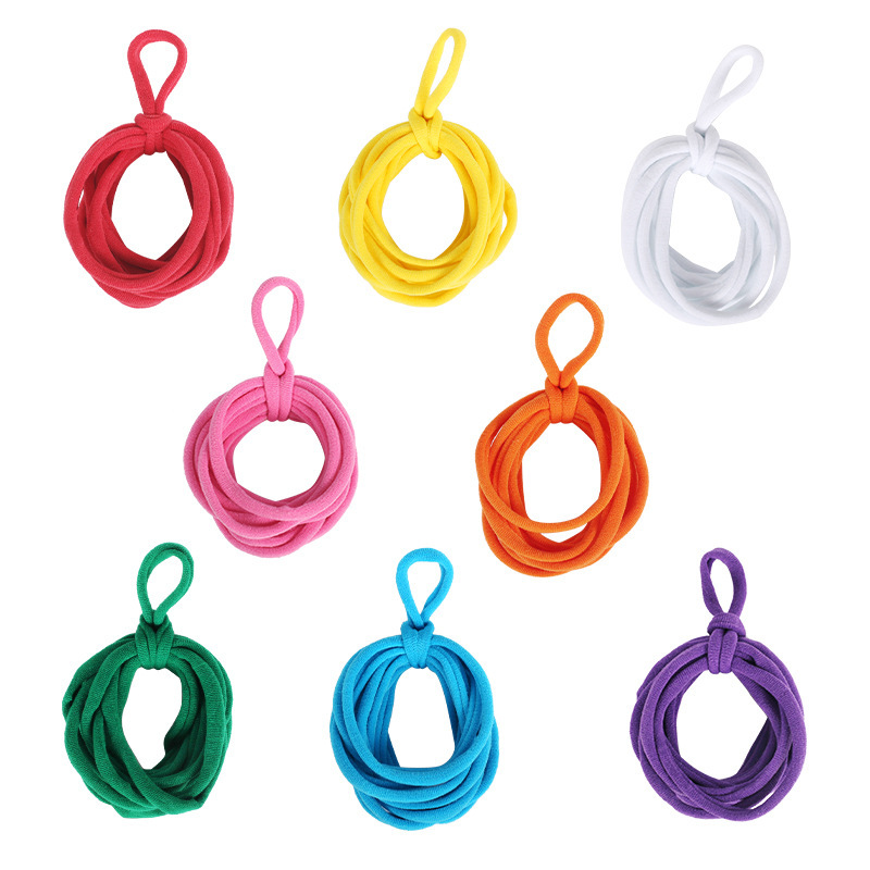 Cross-Border Rainbow Rubber Band DIY Elastic Rope Ring Weaving European and American Coil Loom Creative Coaster Hair Rope Set