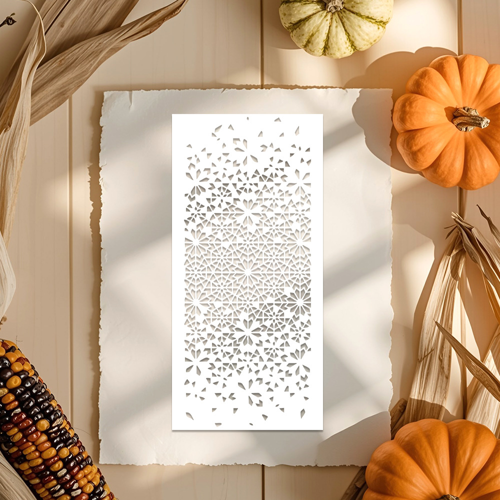 Creative Pattern Painting Templates Cross-Border Hot-Selling Journal Decoration Masking Spray Painting Pet Material Hollow Templates Dropshipping