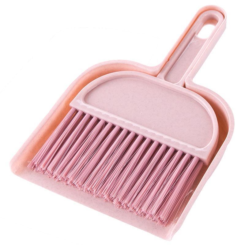 Dustpan Broom Set Desktop Mini Broom Household Keyboard Brush Plastic Shovel Brush Combination Creative Cleaning Tool
