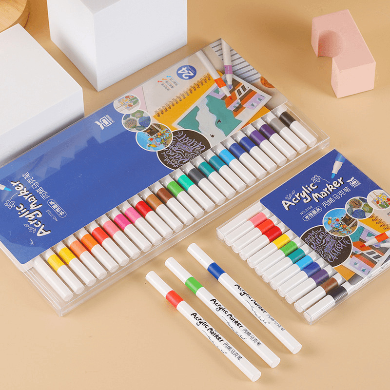 Acrylic Marker Pen for Primary School Students Can Be Stacked and Opaque for Art