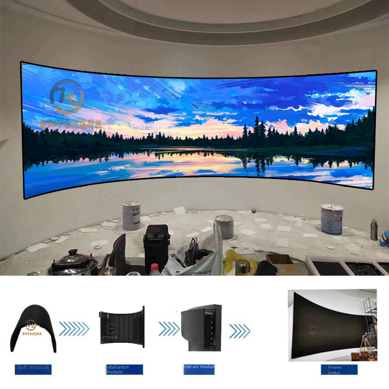 Led High-Definition Full-Color Module Led Display Outdoor Flexible Soft Screen P1.2P1.5P1.8P2.5P3P4