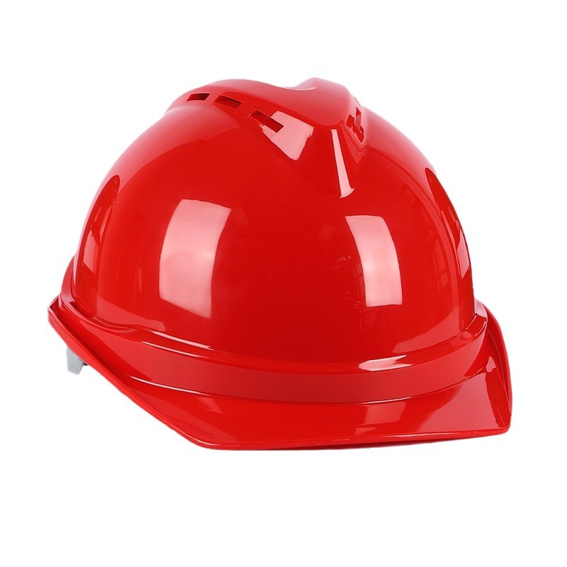 Construction Site Safety Helmet V-Shaped Anti-Smash Protective Fiberglass Safety Helmet Thickeneded Breathable White Safety Helmet