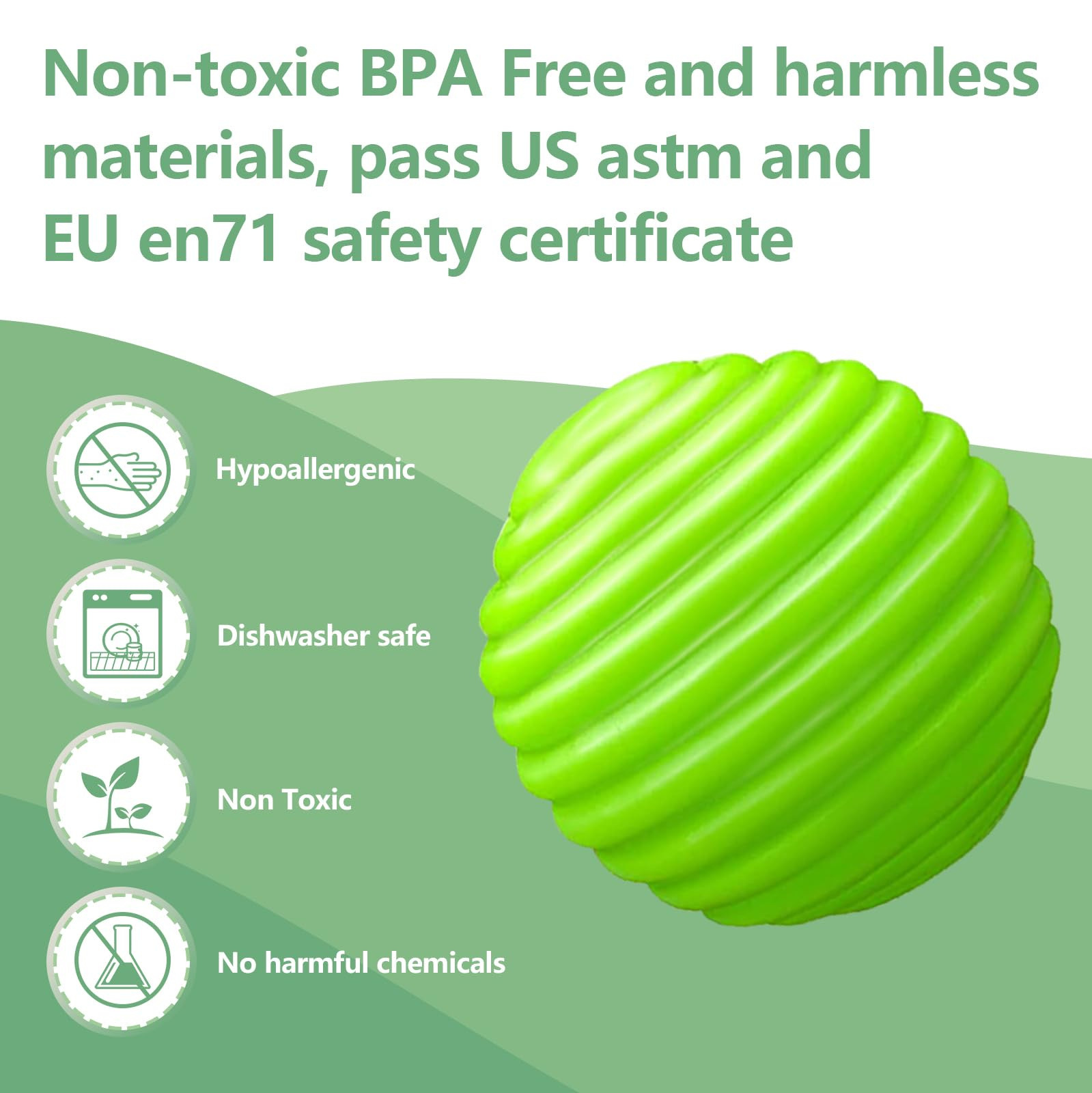 Cross-border wholesale air whistle hand catch ball toy ball massage touch ball perception grasp learn to climb soft rubber without whistle