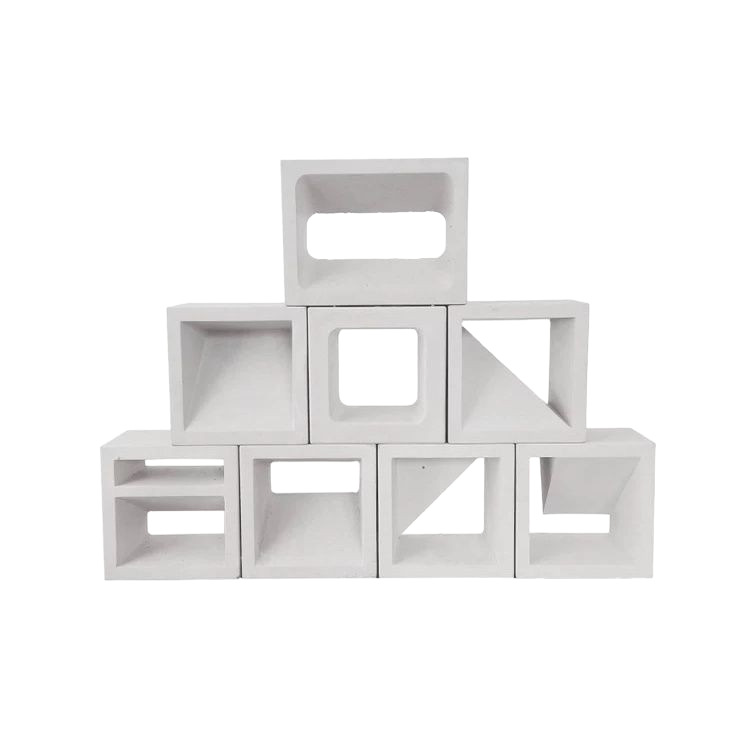 Gypsum Hollow Brick Foam Ceramic Trendy Brick Cement Double-Sided Hollow Brick Background Wall Decoration Indoor Hollow Construction