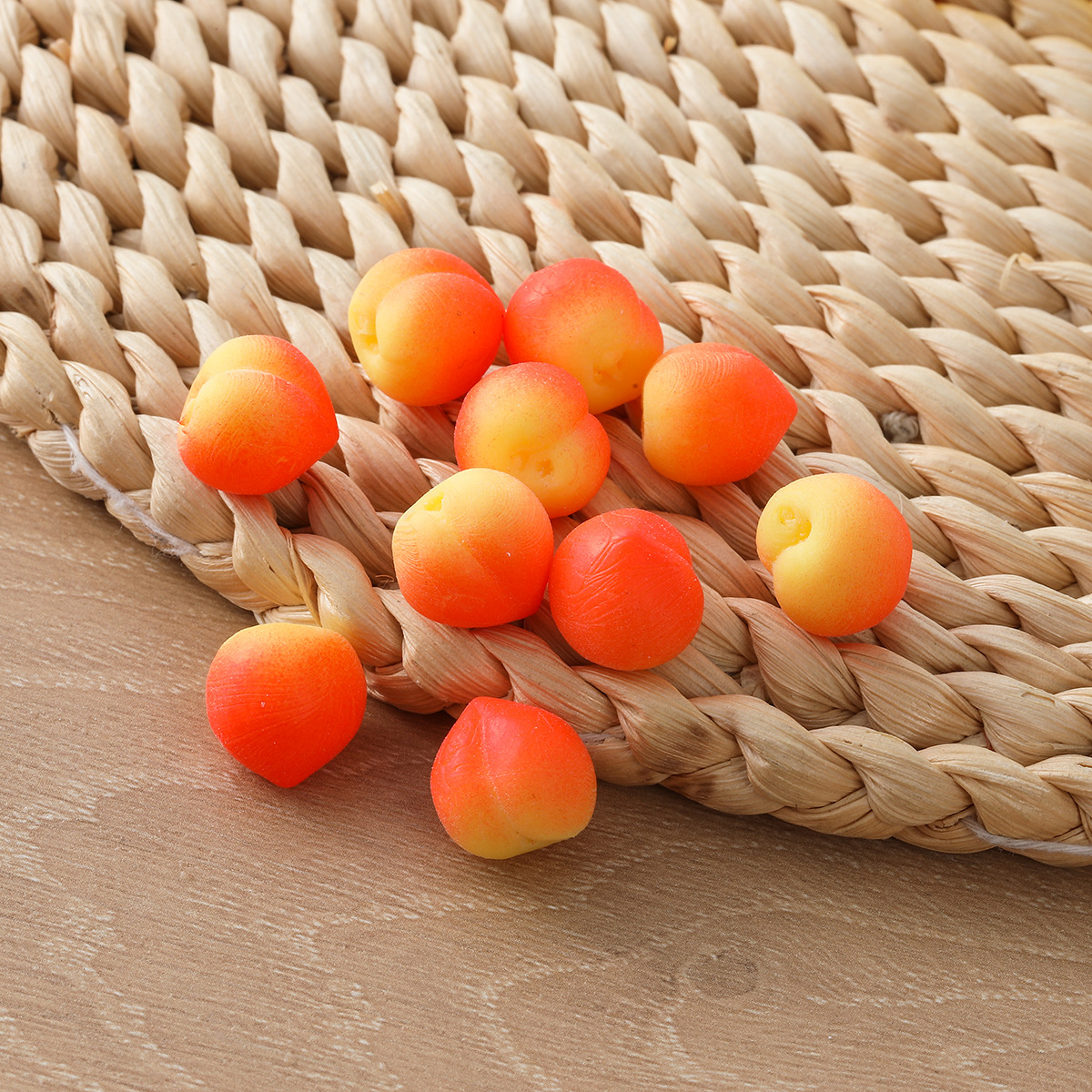 Tpr Mini Peach Q-Bomb Peach Yellow Peach Nectarine Red Peach Grape Corn Segments Corn Kernels Stress Relief Toy