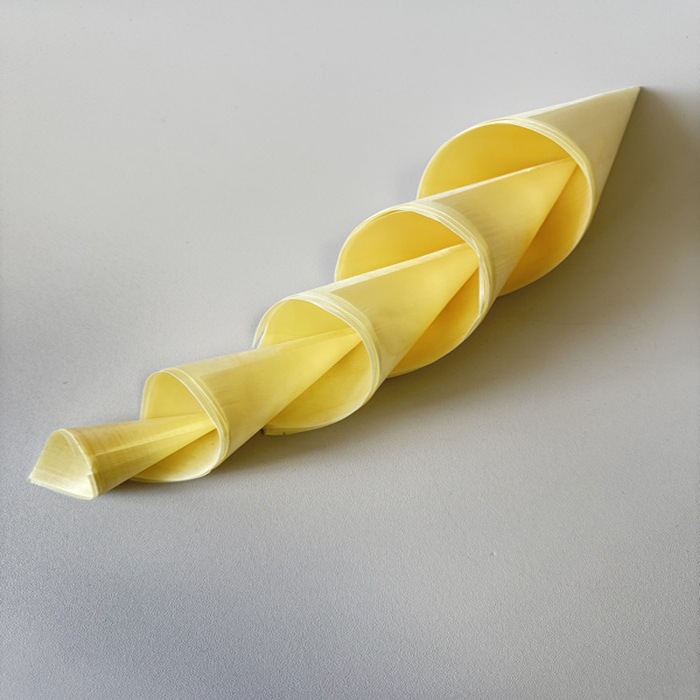 Cross-Border Labeling Disposable Tableware Poplar Ice Cream Cone Container Wooden Cone Disposable Wood Veneer Cone Horn Cup