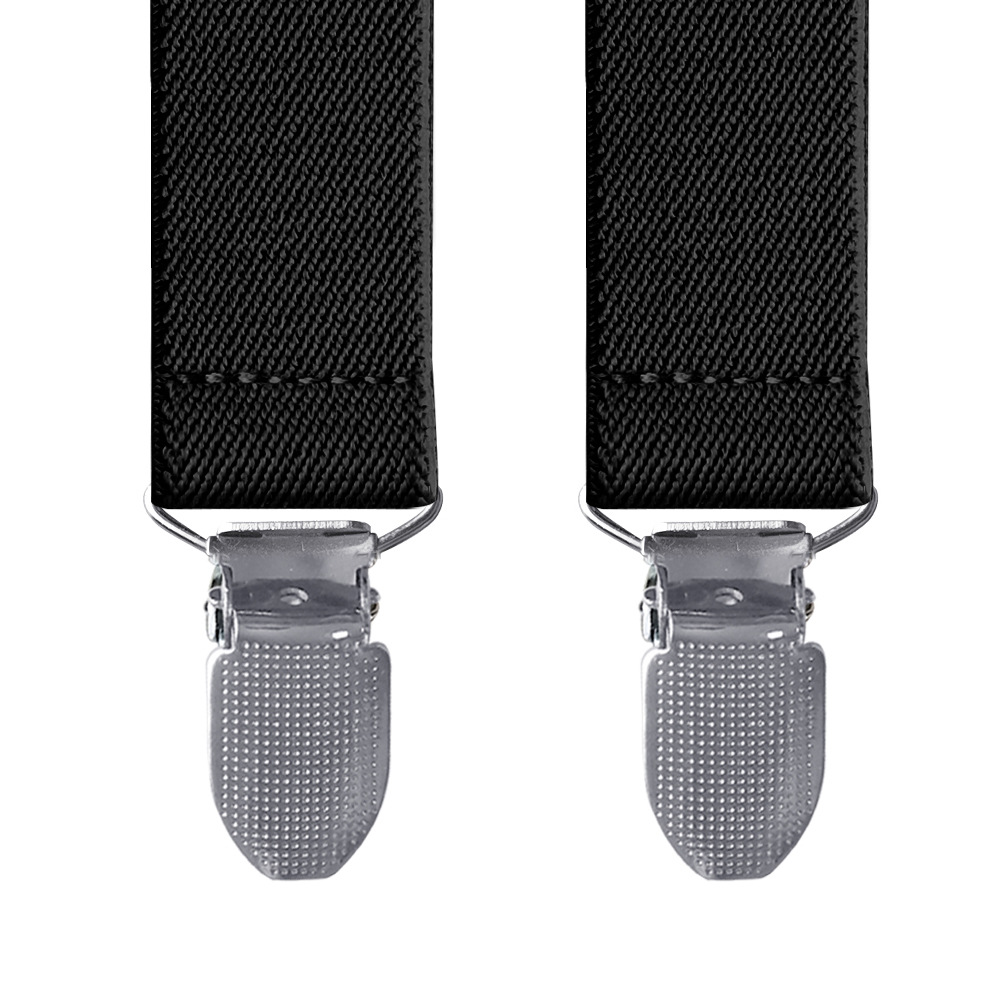 Cross-border supply of boys and girls gloves non-slip belt children elastic glove clip polyester silk material spot