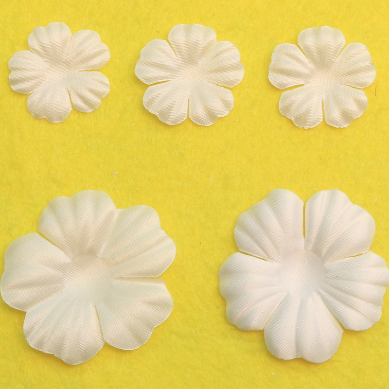 Three-Dimensional Satin Shaped Flower Petals Wedding Dress Baby Clothes Hairpin Hat Handmade DIY Accessories Flower Accessories