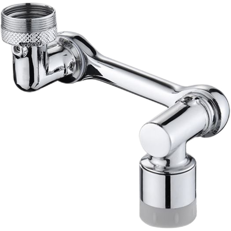 Mechanical arm faucet universal rotatable water nozzle water bubbler rotating joint splash-proof faucet extender
