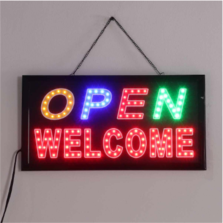 Foreign trade hot sale Photo LED Billboard led open sign board neon light-emitting shop recruitment Changliang