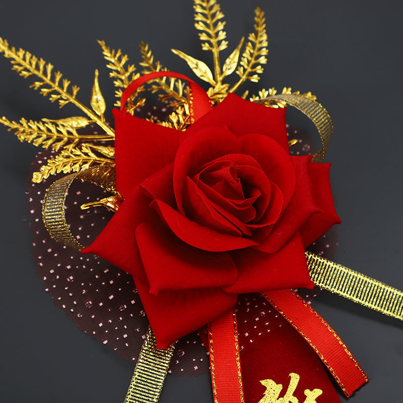 Wedding Supplies for the Bride and Groom, High-End Boutonnieres, Full Set of Family Flowers, Bridesmaids, and Groomsmen