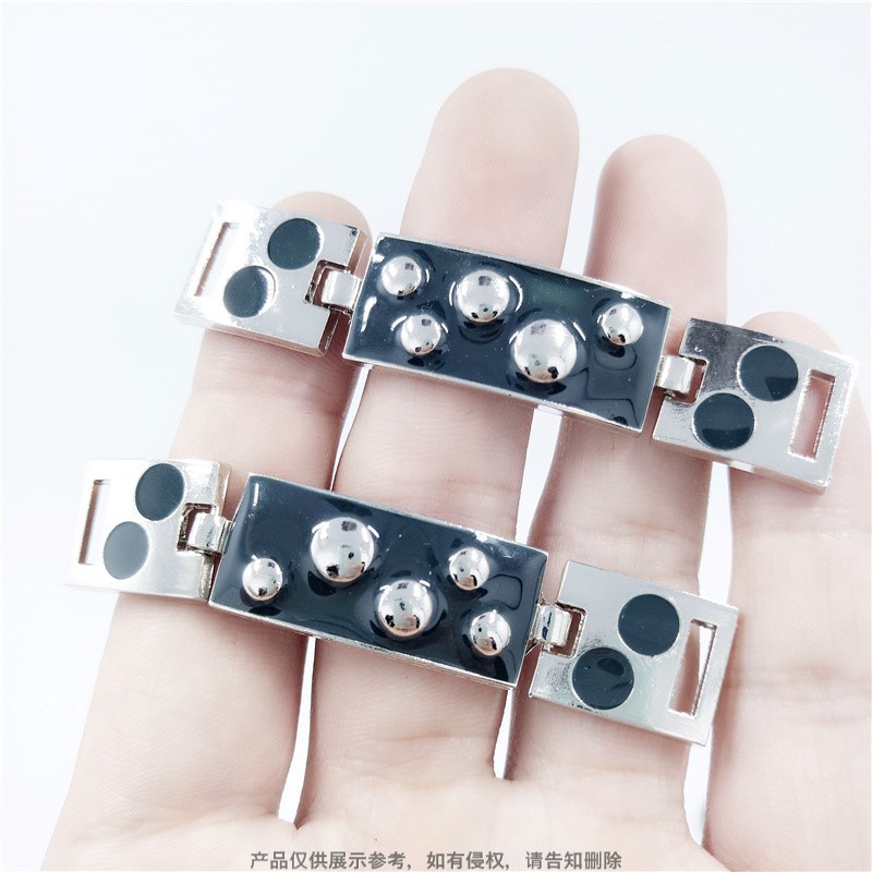Women's Shoe Hardware Alloy Casting Electroplated Oil Shoe Buckle Manufacturer Direct Wholesale Shoe Buckle Shoe Flower DIY Decorative Buckle