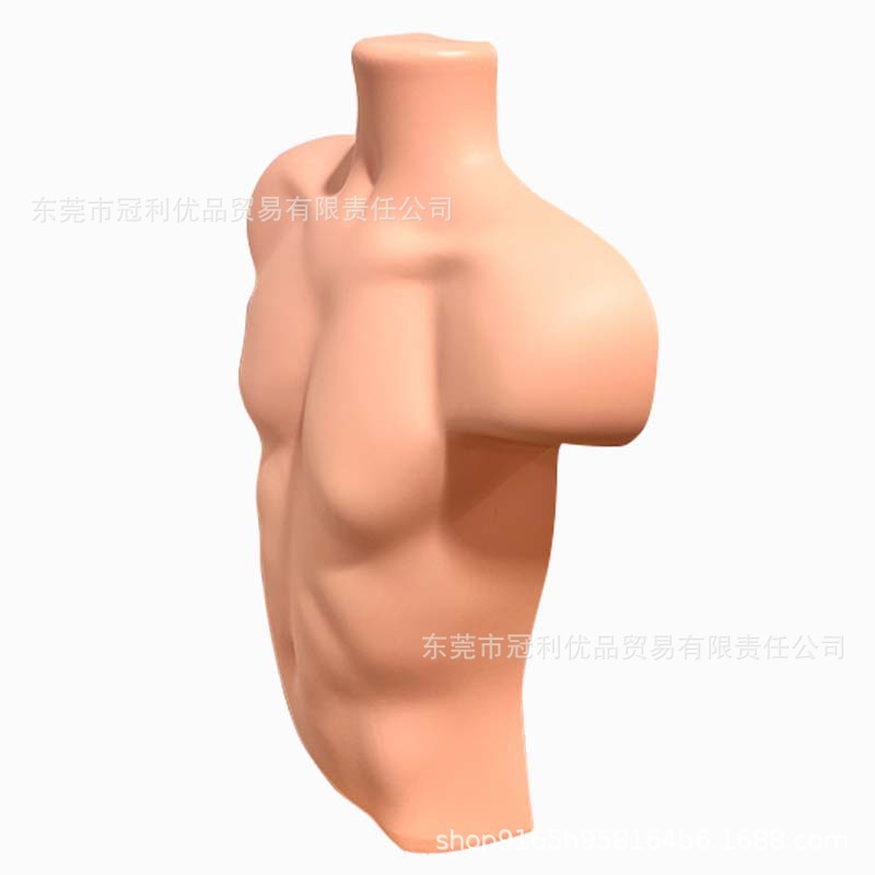 Factory Wholesale Clothing Display Mannequins for Men and Women, Half-Body Models for Suits and T-Shirts, Black and White Skin Tone, Hot-Selling for Foreign Trade
