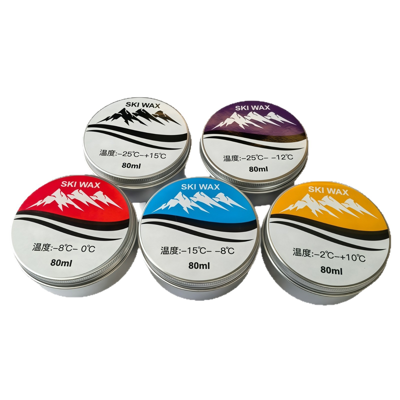 Ski Single and Double Board Quick and Convenient Ski Wax, Beginner Ski Maintenance Wax, Snowboard Wax Solid Accelerated Wax Supply