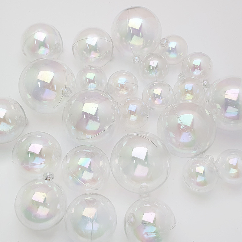 Symphony Christmas Ball Colorful Transparent Christmas Decoration Ball PET Christmas Tree Pendant Birthday Party Decoration Ball