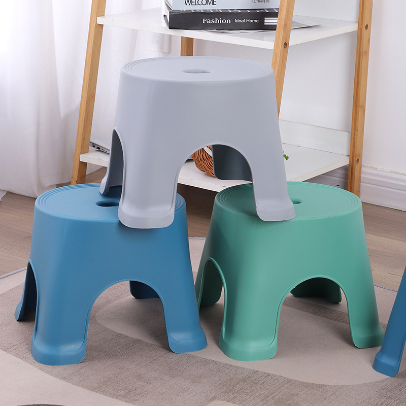 Factory supply children's plastic stool household adult low stool small bench shoes changing stool advertising gift stool wholesale