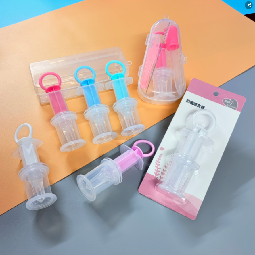 Paper Card Pack Wholesale Baby Feeder Nipple Feeder Anti-choking Feeding Water Dropper Feeding Water Needle Tube Feeder