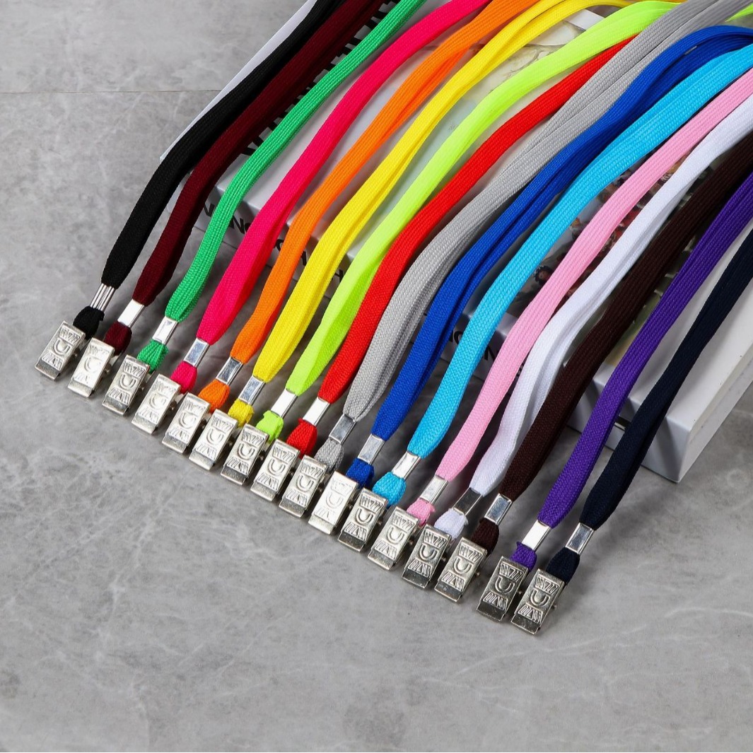 Factory Direct exhibition rope work certificate lanyard mobile phone lanyard work certificate lanyard large clip