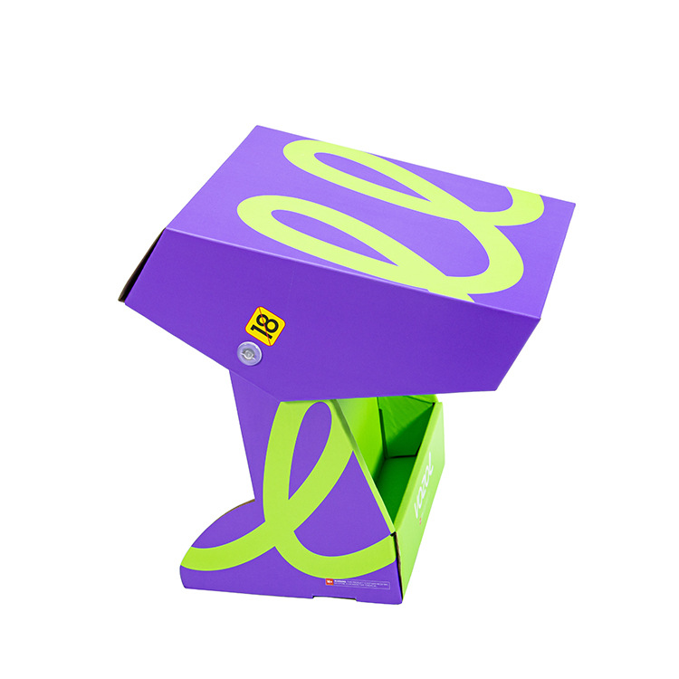 Original Packaging Display Box, Flip-Top Two-Layer Cardboard Box, Paper Material, Customized Processing and Design for Supermarket Display, Square Shape
