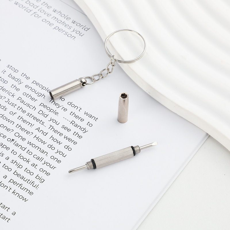 [Glasses Screwdriver] Portable Multi-Functional Three-Purpose Screwdriver Glasses Accessories Three-In-One Repair Screwdriver