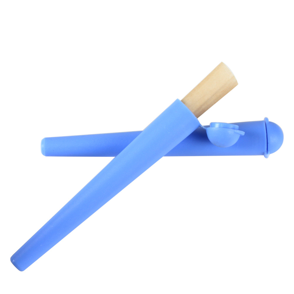 Cross-Border Hot-Selling Integrated Plastic Tapered Cigarette Tube with Cover, Customizable Pattern Sealed Tube in Stock