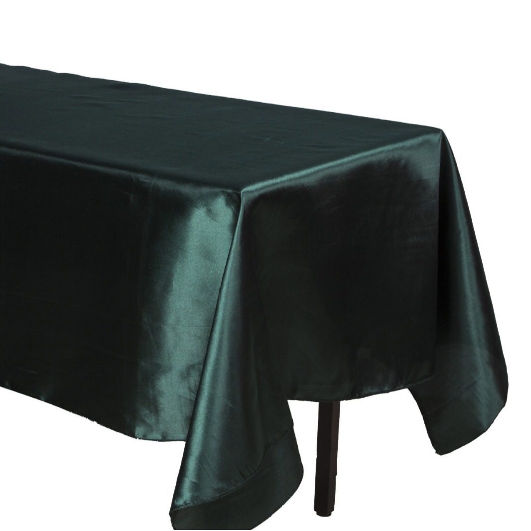 In-Stock Satin Tablecloth for Weddings, Light Luxury Ins-Style High-End Vintage Tablecloth, Universal Luxury Waterproof