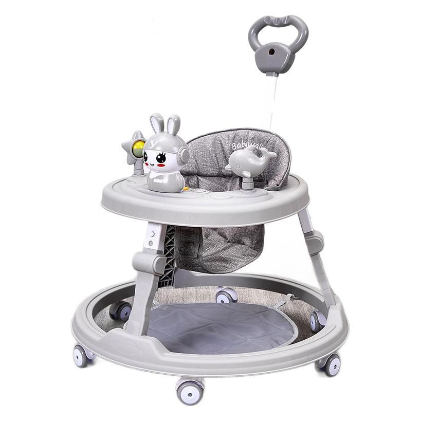Foreign trade walker baby multi-function anti-rollover trolley baby can sit and push to learn to drive starting car wholesale