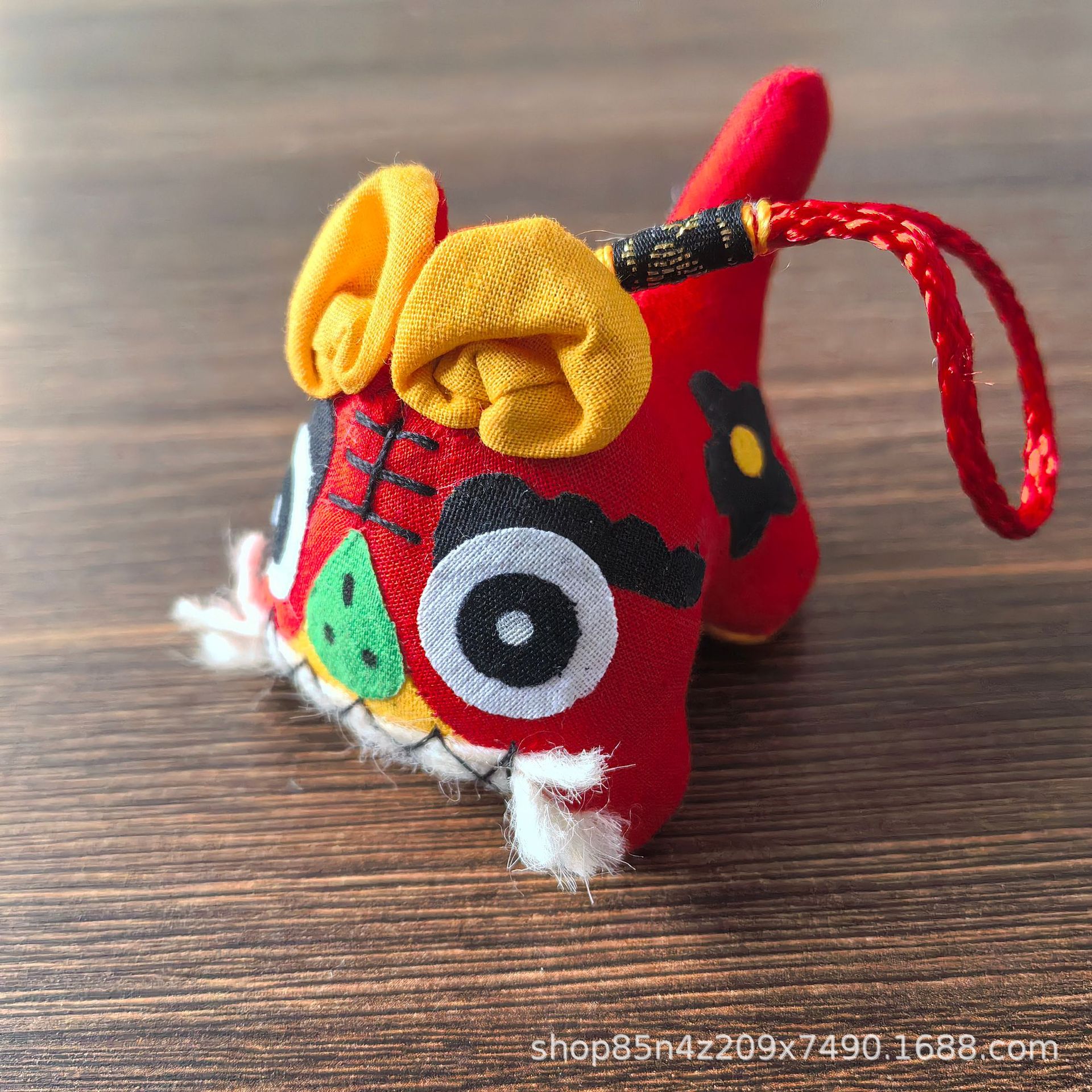 Handmade Cloth Tiger Car Pendant Chinese Style Solid Color in Stock