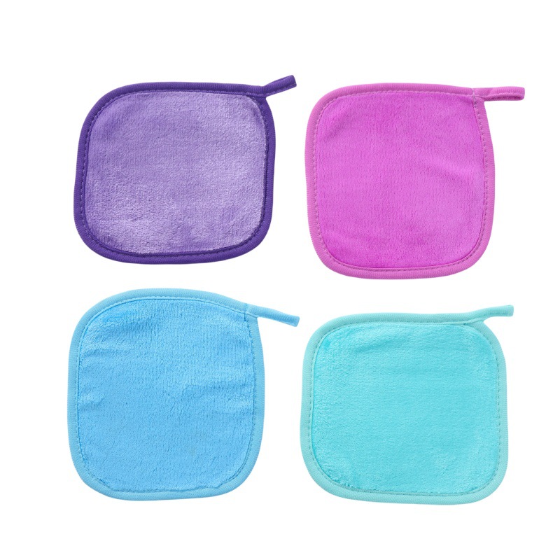 Amazon Lazy Clear Water Flannel Makeup Remover Towel Factory in stock Multicolor Thickened Hook Face Remover