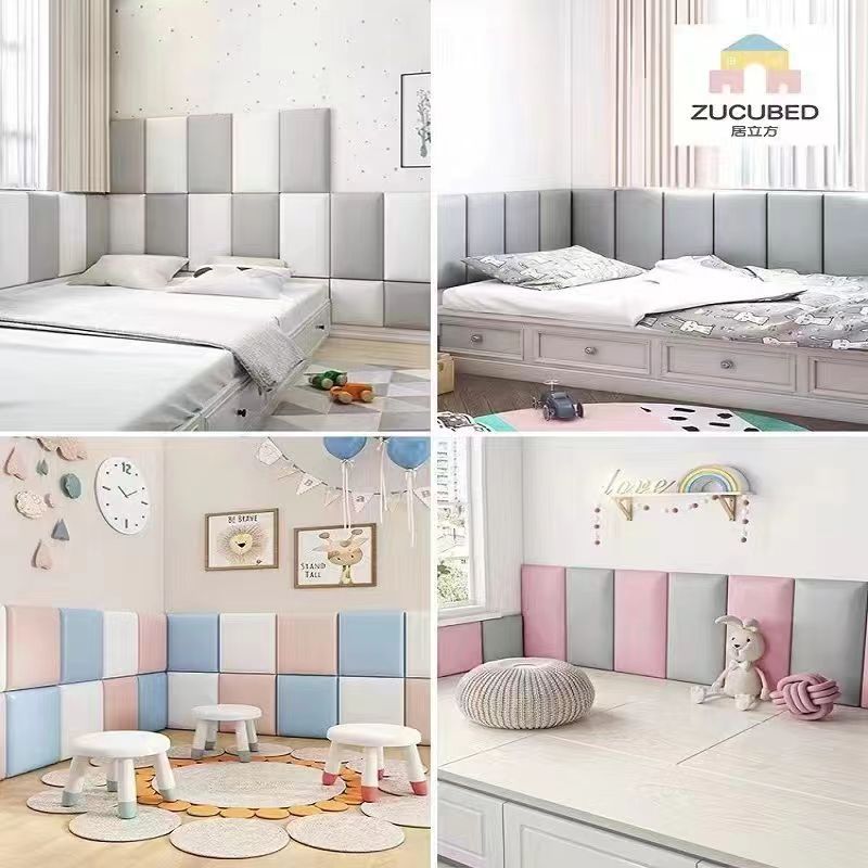 Headboard Soft Package Tatami Fence Soft Package Anti-Collision Soft Package Self-Adhesive Kindergarten Basketball Court Anti-Collision Wall Soft Package