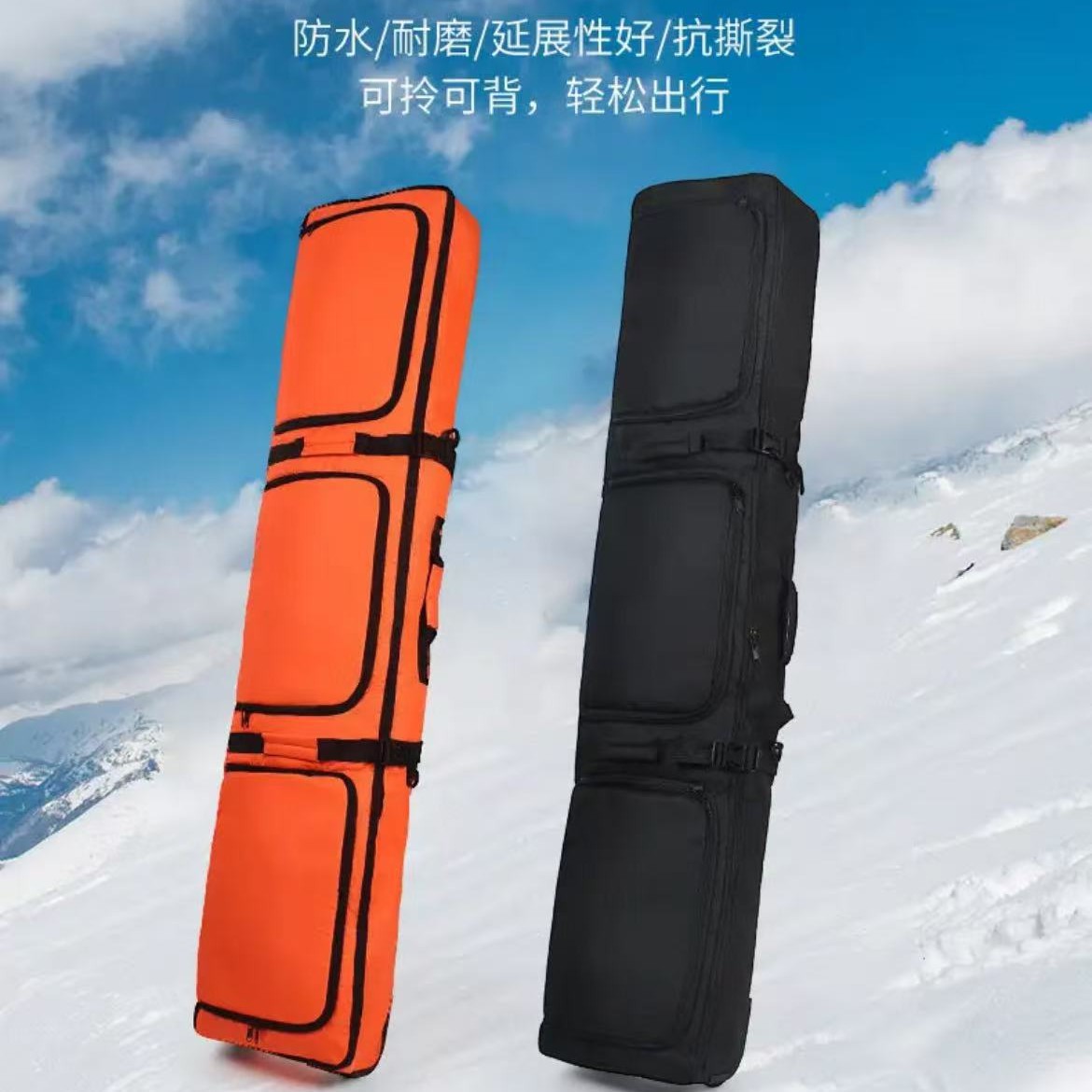 Чехол для лыж, сумка для одной доски, сумка для двух досок с колесами, разделение на сухое и влажное, большой рюкзак для лыж, бесплатная доставка