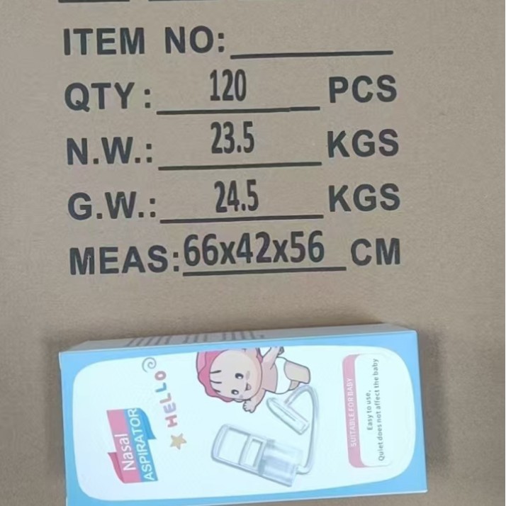 2025 Manual Nasal Aspirator Hand-Pulled Air Pump Baby Nasal Aspirator Easily Cleans Baby's Boogers and Snot Wholesale