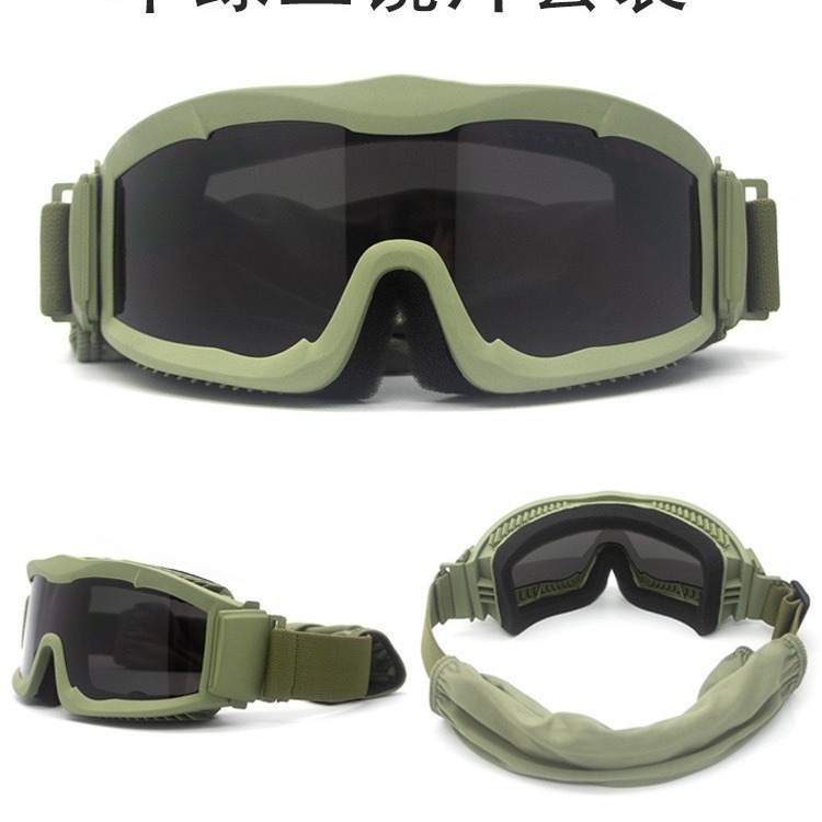 Spot Direct Supply Outdoor Training Alpha Tactical Glasses Goggles Military Fans Windproof, Sand and Impact Resistant Tactical Glasses