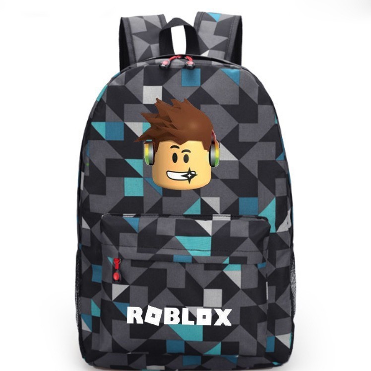 Cross-Border Roblox Game Merchandise Starry Sky Backpack for Men and Women, Laptop Bag, High School Student Backpack with Lightning Pattern