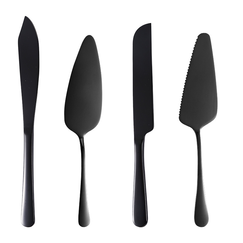 Cross-border Amazon stainless steel cake knife shovel 2 pieces suit bread knife pizza cheese cake shovel baking tool