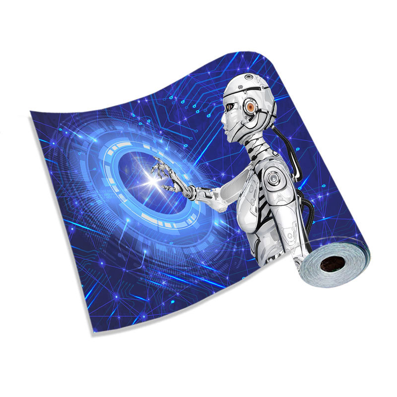 Three-Dimensional Technology Robot Wallpaper Electronic Circuit Board Bar Internet Cafe Mural E-Sports Hall Artificial Intelligence Wallpaper