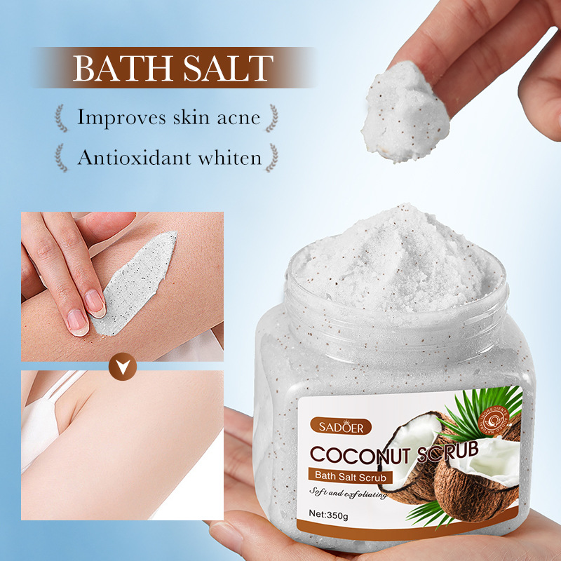 Full English SADOER Coconut Exfoliating Skin Cleansing Scrub Cleansing Body Scrub Cross-border Foreign Trade Wholesale