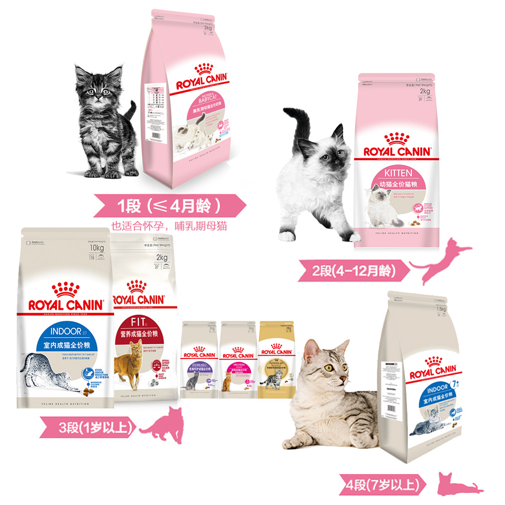 Royal cat food 400g wholesale BK34/K36/IN27/F32 milk cake kitten cat indoor 0.4kg