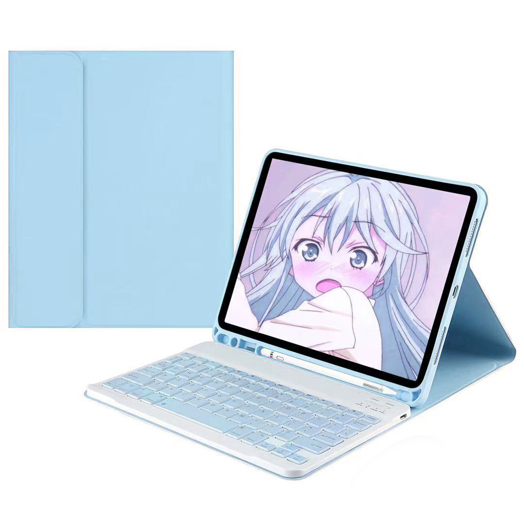 For ipad10.9 Bluetooth keyboard leather case with Pen slot Pro11 tablet protective case mouse keyboard