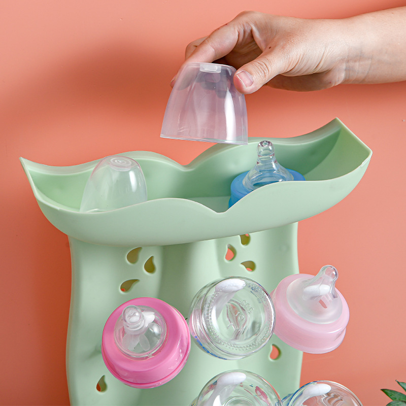 Baby bottle draining rack upside down cup draining rack baby bottle storage drying rack kitchen storage rack