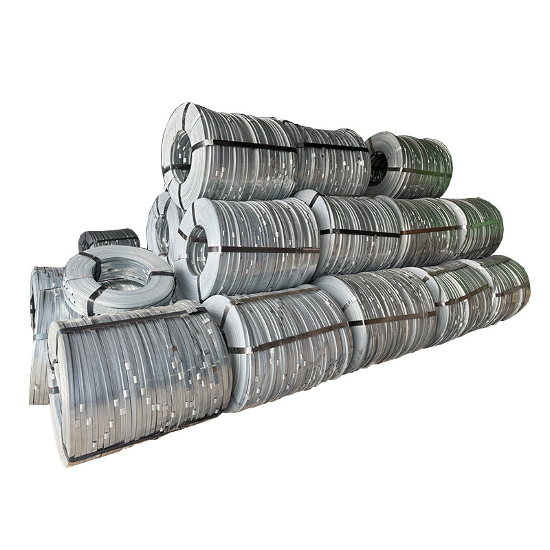 Galvanized Iron Packing Belt, Corrugated Pipe Galvanized Packing Belt, Steel Belt, Processable Cargo Transportation Metal Packing Belt