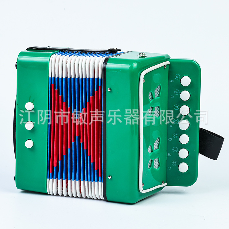 Children's 7-key 2-bass Accordion Primary School Teaching Beginner Musical Instrument Boys and Girls Portable Piano