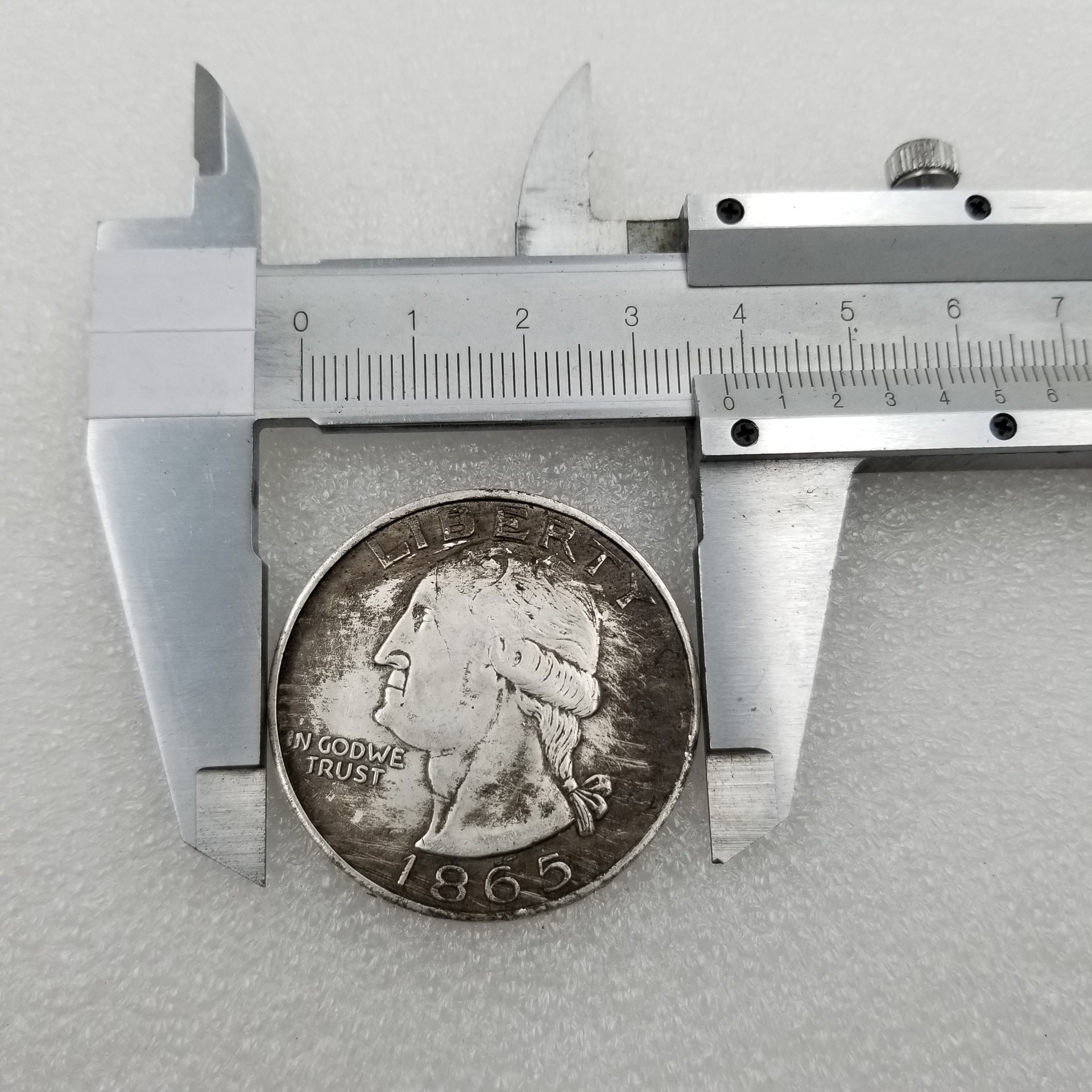 Antique Crafts 1865 Brass Material American Commemorative Coins Do the Old Silver Dollar Wholesale # 047