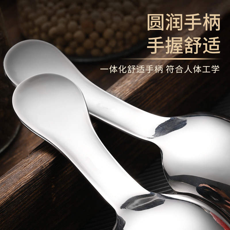 Stainless Steel Tea Spoon Household Short Handle Ice Cream Ice Cream Spoon Creative Thickened Coffee Powder Teaspoon Mini Spoon