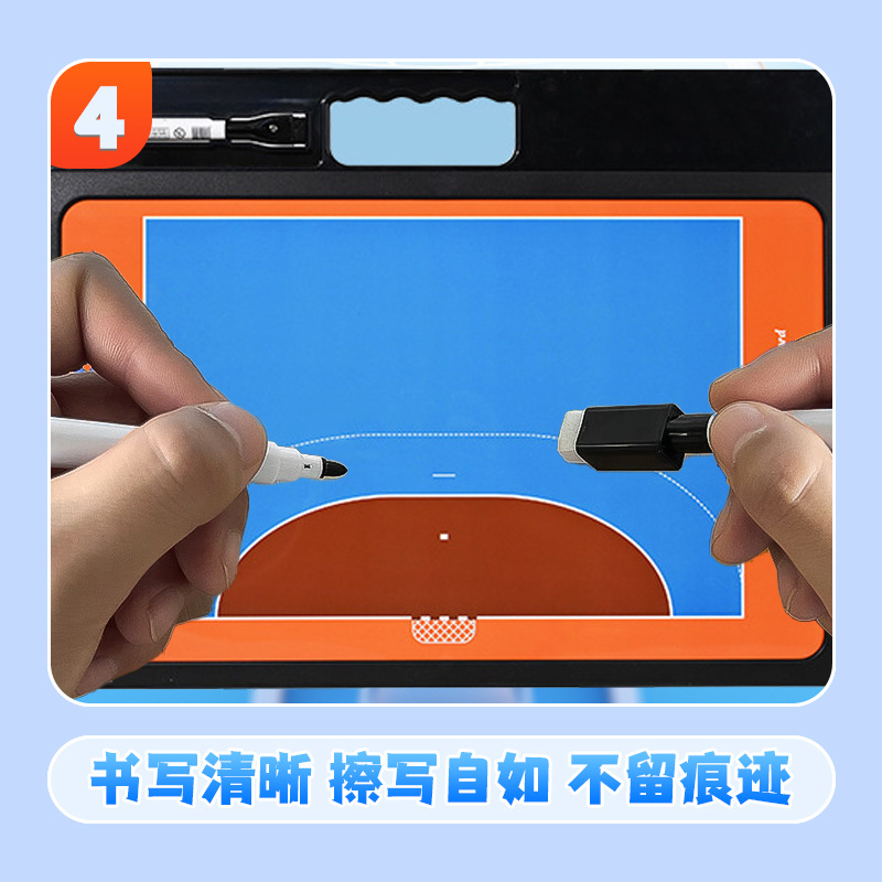 Magnetic Handball Tactical Board Game Training Coach Teaching Board Front and Back Double-Sided Full Half-Court Erasable Tactical Board