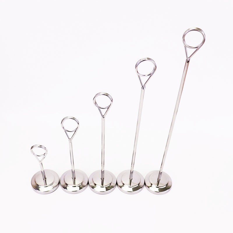 Stainless steel titanium gold plate rack plate holder hotel restaurant wedding table number plate table card seat card holder