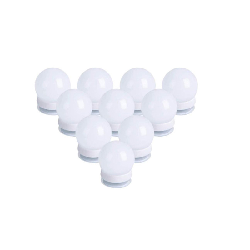 Cross-Border mirror headlight led makeup light rotating winding dimming color mixing makeup mirror fill light dresser 10 bulbs