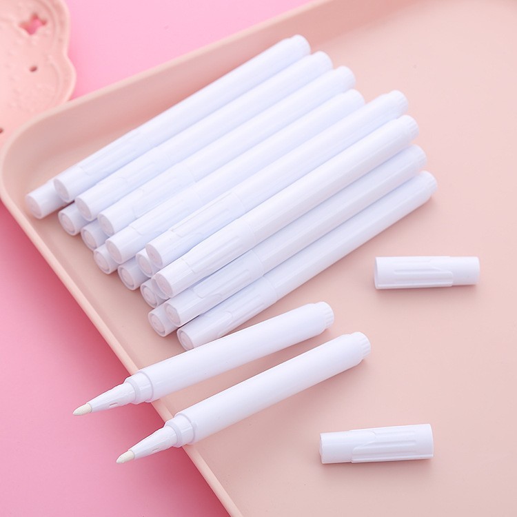 White liquid chalk LED light board pen water-based dust-free blackboard pen glass ceramic leather erasable pen marker pen